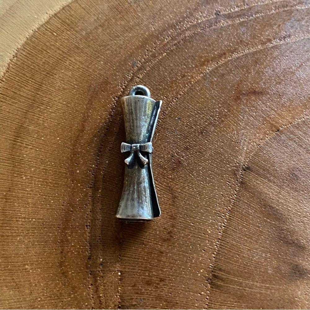 James Avery Diploma Charm, Sterling Silver Gem